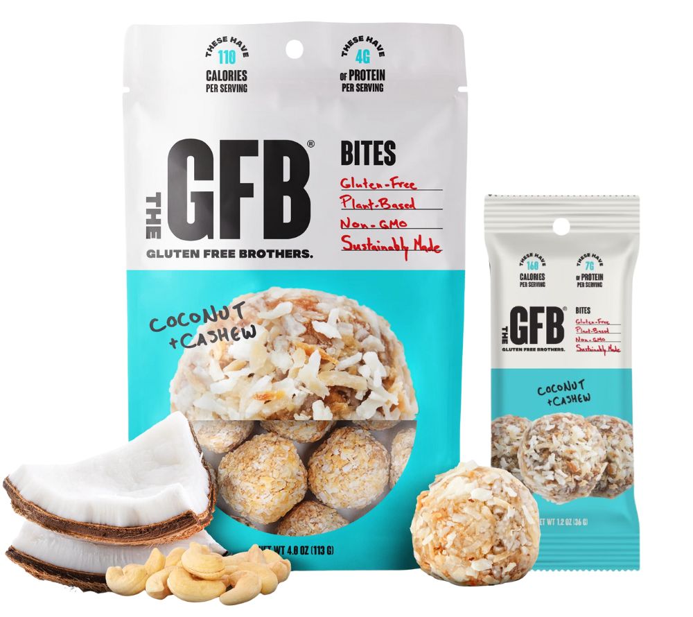 Coconut Cashew Bites online bestellen – cremig-knuspriger Snack mit Kokos & Cashew, vegan, glutenfrei & proteinreich bei Ryan’s Specialties.