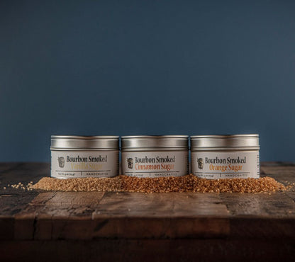 Bourbon Smoked Cinnamon Sugar online kaufen bei Ryan’s Specialties – karamelliger Zucker mit Zimt & Bourbonrauch. Für Desserts, Kaffee & Cocktails.