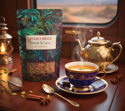Oriental Tea Express Bio-Chai von Everly Grace | Ein Geschmackserlebnis wie im Orient Express | Bio-Chai-Mischung | rein biologische Zutaten