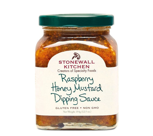 Raspberry Honey Mustard Dipping Sauce von Stonewall Kitchen kaufen | süß-fruchtig-herzhafte Sauce mit Himbeeren | Idealer Dip, passend zu Käse. | EU-weiter Versand