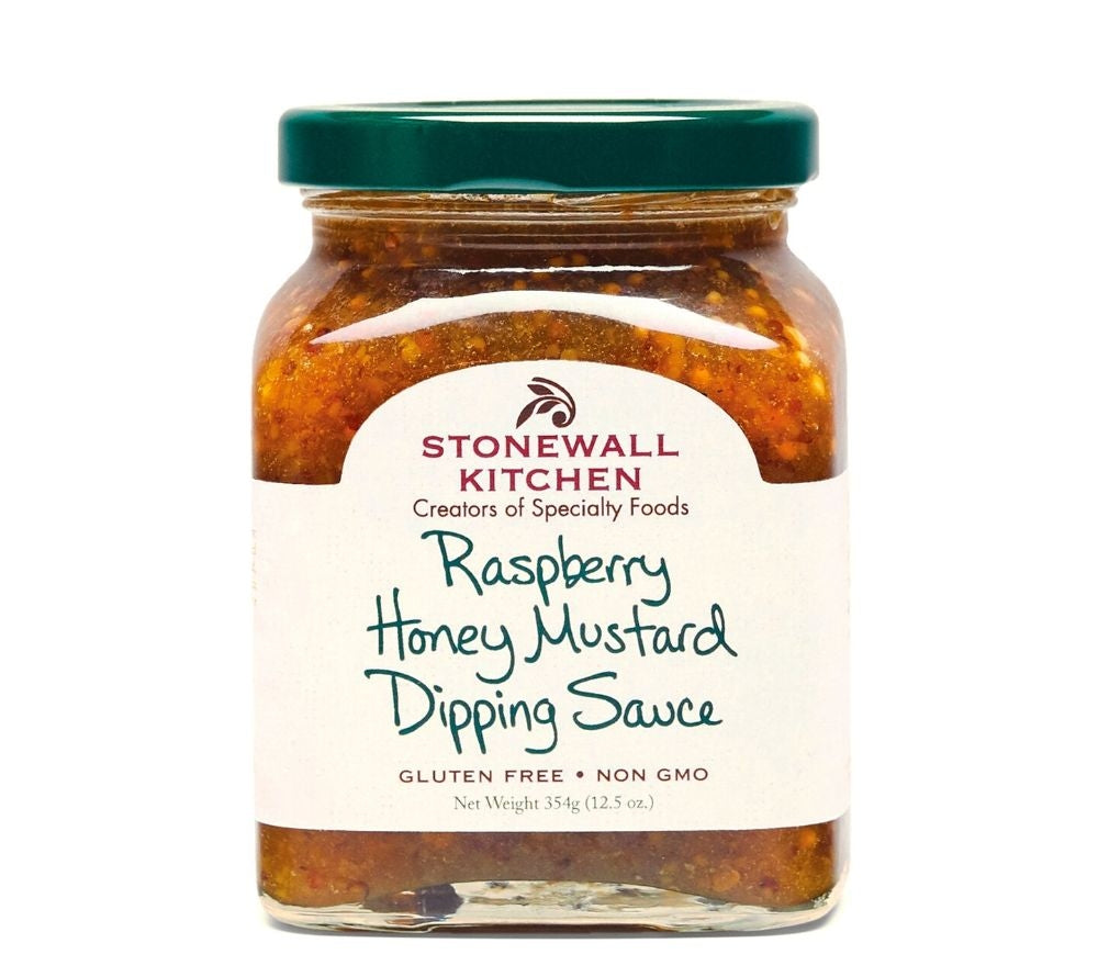 Raspberry Honey Mustard Dipping Sauce von Stonewall Kitchen kaufen | süß-fruchtig-herzhafte Sauce mit Himbeeren | Idealer Dip, passend zu Käse. | EU-weiter Versand
