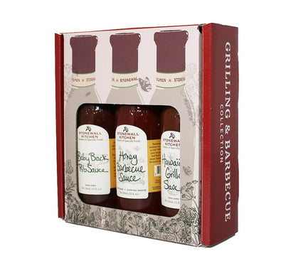 Stonewall Kitchen Grilling & Barbecue Collection kaufen | Hawaiian Grille Sauce Honey Barbecue Sauce und Baby Back Rib Sauce | Ideal als Geschenk 