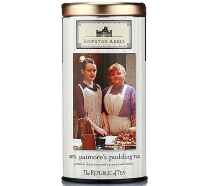 Downton Abbey Mrs. Patmore's Pudding Tea von The Republic of Tea kaufen | Schwarztee mit Karamell und Vanille | Perfekter Begleiter für Scones 