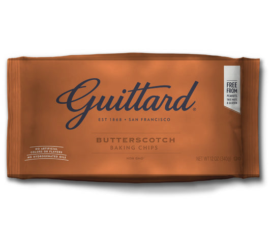 Baking Chips Butterscotch von Guittard kaufen | Backchips, erinnern an Toffee | Ideal zum zum Backen und Naschen | EU-weiter Versand