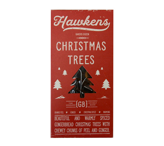 Christmas Trees von Hawkens Gingerbread kaufen | Traditionelles Ingwergebäck mit dem perfekten Biss | Ideal zu Kaffee oder Tee | EU-weiter Versand