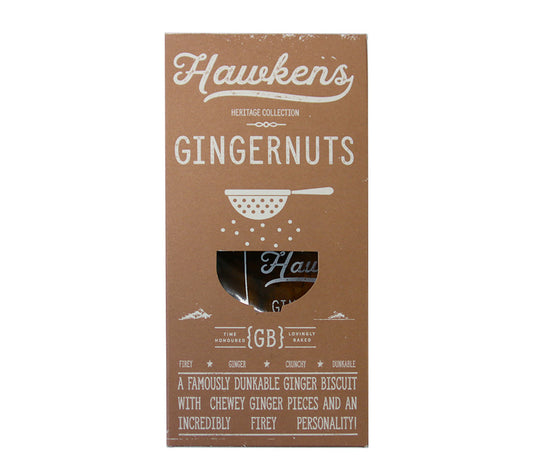 Gingernuts Cookies von Hawkens Gingerbread kaufen | Klassische Ingwernüsse mit kristallisierten Ingwerstückchen | Ideal zu Kaffee oder Tee | EU-weiter Versand