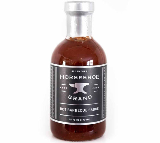 Hot Barbecue Sauce von Horseshoe Brand kaufen | klassische, scharfe Barbecuesoße, herzhaft-aromatisch | Perfekt zu Fleisch oder Gemüse | EU-weiter Versand