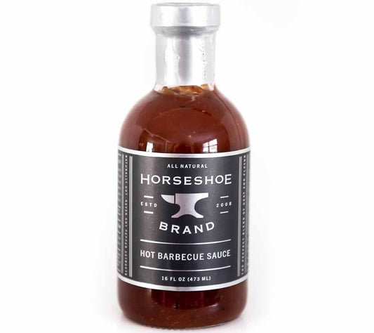 Hot Barbecue Sauce von Horseshoe Brand kaufen | klassische, scharfe Barbecuesoße, herzhaft-aromatisch | Perfekt zu Fleisch oder Gemüse