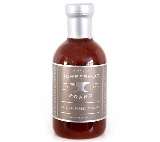 Original Barbecue Sauce von Horseshoe Brand kaufen | Aromatische Barbecue Sauce, herzhaft, leicht scharf | Perfekt zu Fleisch oder Gemüse | EU-weiter Versand