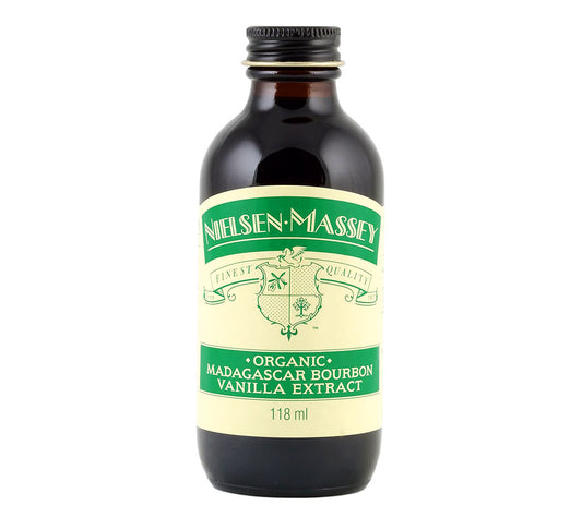 Organic Madagascar Bourbon Vanille-Extrakt von Nielsen-Massey kaufen | Enthält hochwertigste Fairtrade-Bio-Vanilleschoten | Perfekt zum Backen