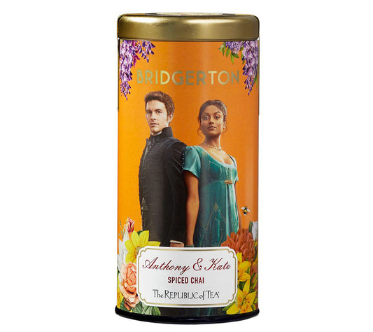 Bridgerton Anthony & Kate Spiced Chai von The Republic of Tea kaufen | Schwarztee mit Zimt, Ingwer und Kardamon | Ideales Getränk für den High Tea | EU-weiter Versand