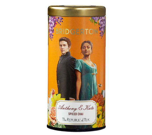 Bridgerton Anthony & Kate Spiced Chai von The Republic of Tea kaufen | Schwarztee mit Zimt, Ingwer und Kardamon | Ideales Getränk für den High Tea 