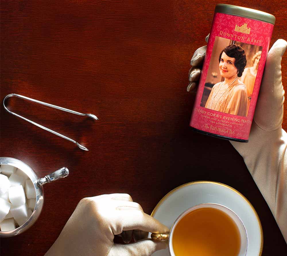 Downton Abbey Lady Cora`s Evening Tea von The Republic of Tea kaufen | Eine Mischung aus Kamille und Zitronenmelisse| Perfekt für den Abend | EU-weiter Versand