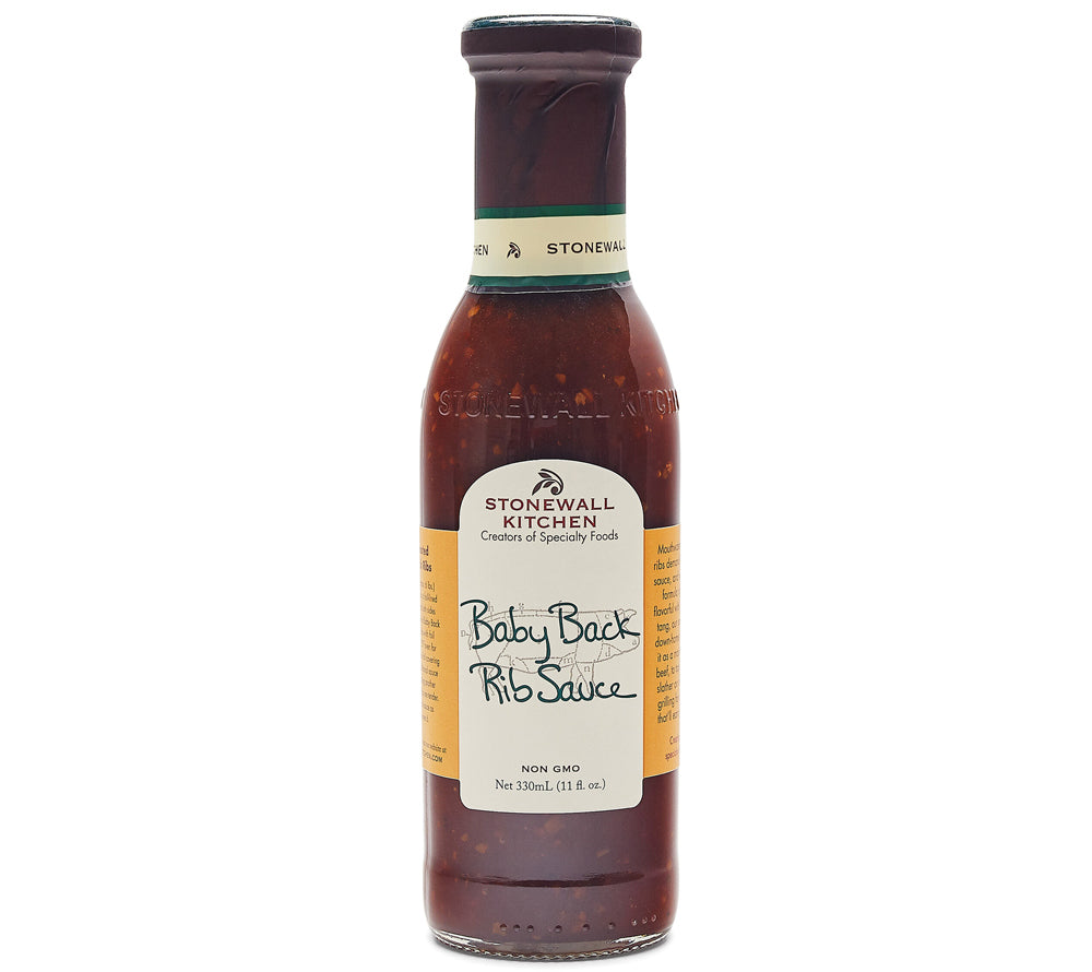 Baby Back Rib Sauce von Stonewall Kitchen kaufen | Bestseller | sanf-rauchig, mild-würzig | Perfekt für Rippchen und Hähnchenschenkel 