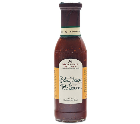 Baby Back Rib Sauce von Stonewall Kitchen kaufen | Bestseller | sanf-rauchig, mild-würzig | Perfekt für Rippchen und Hähnchenschenkel | EU-weiter Versand