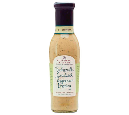 Buttermilk Cracked Peppercorn Dressing von Stonewall Kitchen | Dressing mit Buttermilch und Parmesan | Ideal für Cesar Salat und ähnliche Salate 