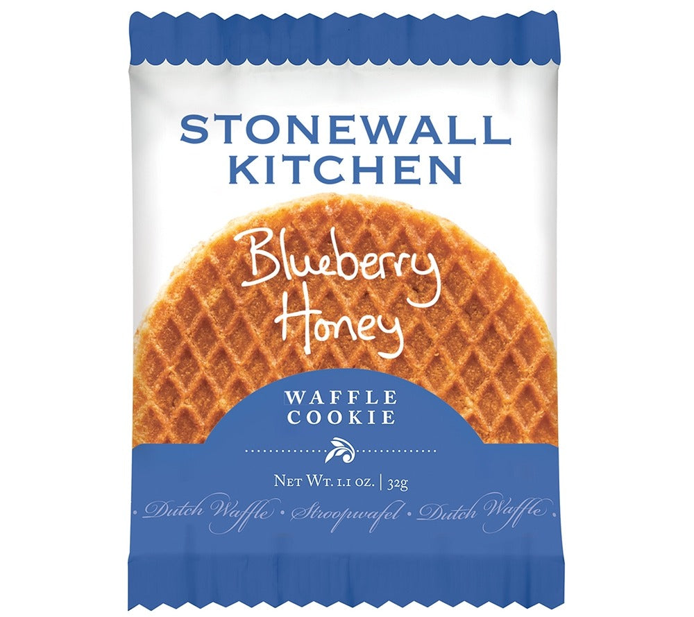 Blueberry Honey Dutch Waffle Cookie von Stonewall Kitchen kaufen | Waffel mit Blaubeeren und Honig | Perfekt zu Kaffee, Tee oder Kakao | EU-weiter Versand