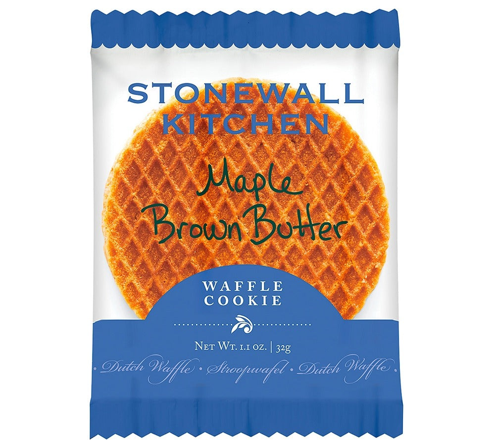 Maple Brown Butter Waffle Cookie von Stonewall Kitchen kaufen | Ahorn-Melasse-Creme zwischen zwei Waffeln | Ideal zu Kaffee, Tee oder Kakao 
