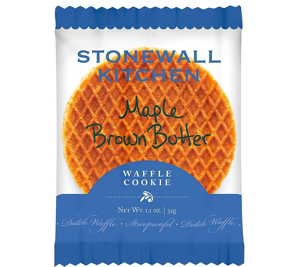 Maple Brown Butter Waffle Cookie von Stonewall Kitchen kaufen | Ahorn-Melasse-Creme zwischen zwei Waffeln | Ideal zu Kaffee, Tee oder Kakao | EU-weiter Versand