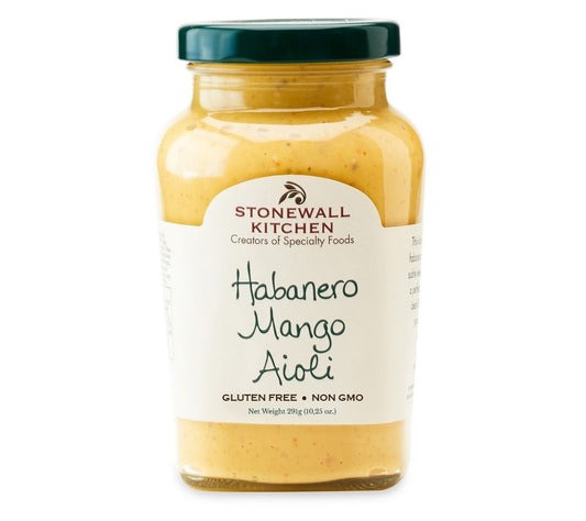 Habanero Mango Aioli von Stonewall Kitchen kaufen | Bestseller Aioli-Mayonnaise | Perfekt für BBQ, als Sandwich-Aufstrich oder Dip | Europaweite Lieferung
