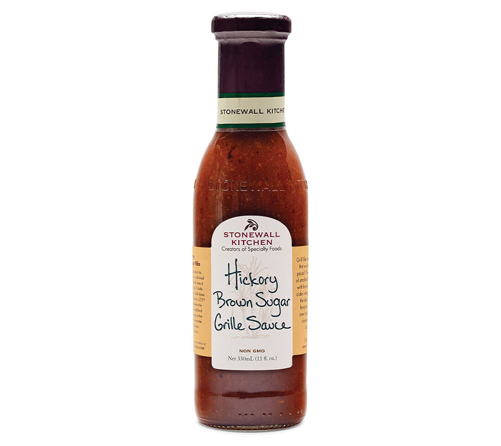 Hickory Brown Sugar Grille Sauce von Stonewall Kitchen kaufen | kräftiges Hickory-Rauch-Aroma. brauner Zucker | Ideal als Glasur für Rippchen