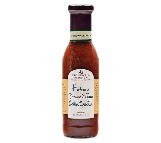 Hickory Brown Sugar Grille Sauce von Stonewall Kitchen kaufen | kräftiges Hickory-Rauch-Aroma. brauner Zucker | Ideal als Glasur für Rippchen