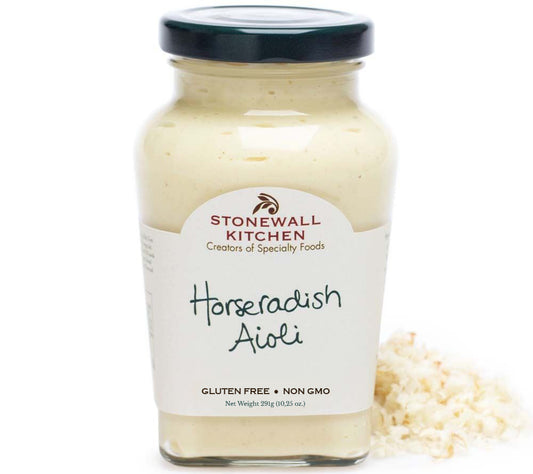 Horseradish Aioli von Stonewall Kitchen kaufen | intensiver Geschmack nach Meerrettich | Ideal zu Sandwiches oder gegrilltem Gemüse | Europaweite Lieferung