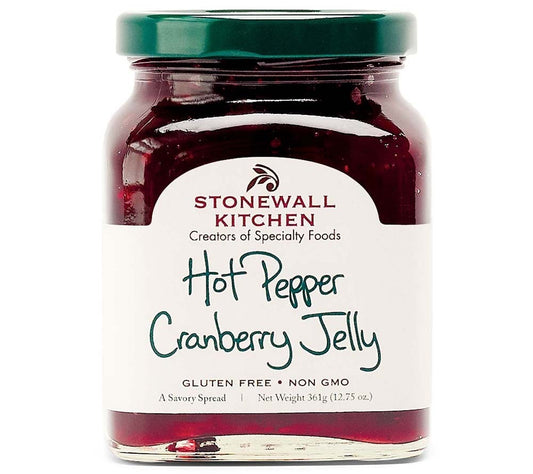Hot Pepper Cranberry Jelly von Stonewall Kitchen kaufen | Jelly mit Cranberries, leichte Schärfe | Idealer Chutney-Ersatz, als Cranberry Sauce