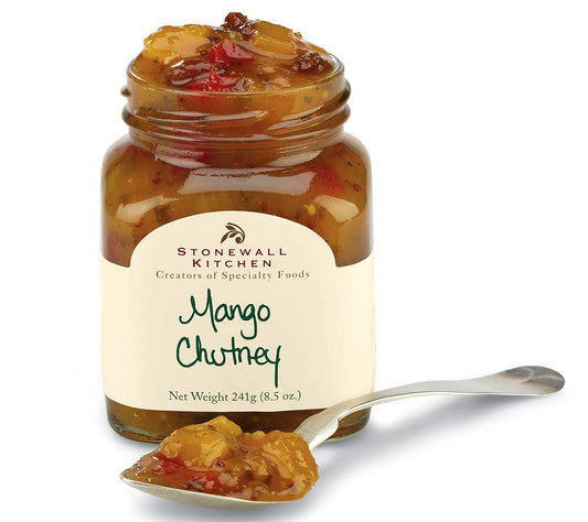 Mango Chutney von Stonewall Kitchen kaufen | fruchtig-pikanter Geschmack | Perfekt zu gegrilltem Fisch oder Fleisch | Europaweite Lieferung