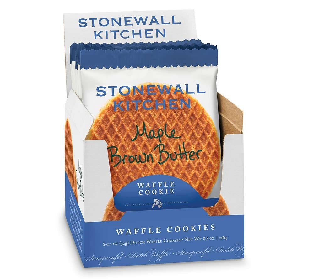 Maple Brown Butter Waffle Cookie von Stonewall Kitchen kaufen | Ahorn-Melasse-Creme zwischen zwei Waffeln | Ideal zu Kaffee, Tee oder Kakao | EU-weiter Versand