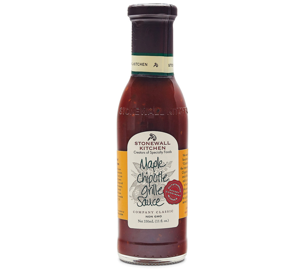 Maple Chipotle Grille Sauce von Stonewall Kitchen kaufen | Bestseller | Mild-würzige Sauce mit Ahornsirup und Peperoni | Perfekt zu Gegrilltem