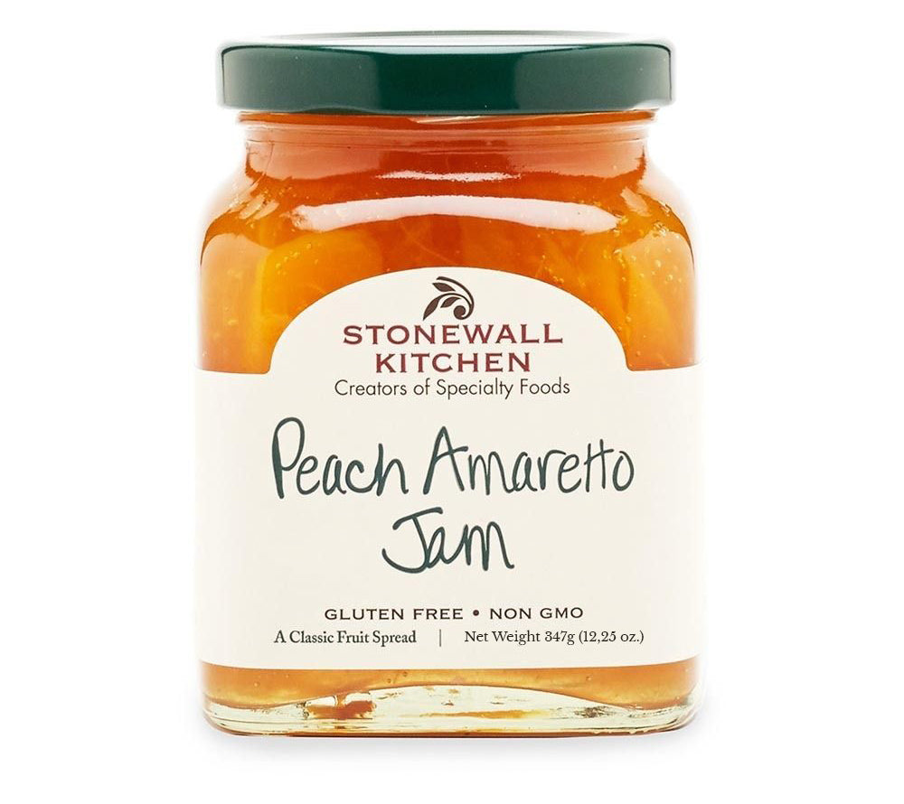 Peach Amaretto Jam von Stonewall Kitchen kaufen | Jam mit einer Komination aus Pfirsich und Amaretto | Perfekt fürs Frühstück oder zu Käse