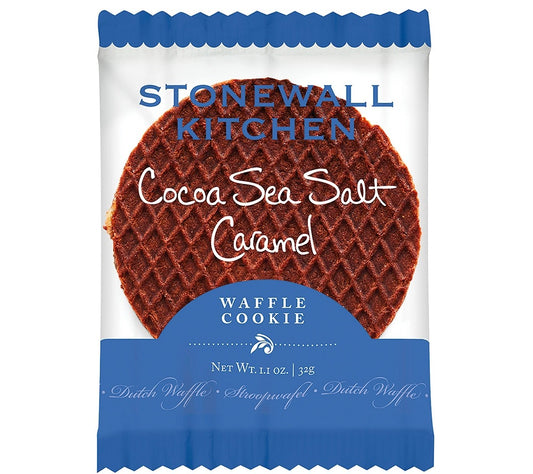 Cocoa Sea Salt Caramel Waffle Cookie von Stonewall Kitchen kaufen | Karamell-Kakao-Creme mit einer Prise Meersalz | Ideal zu Kaffee oder Tee | EU-weiter Versand