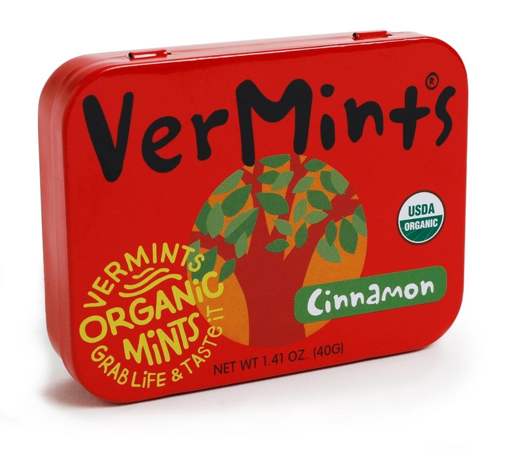Cinnamon Mints von VerMints in Bio-Qualität  kaufen | Bio-Minzpastillen in der Geschmacksrichtung Zimt | Perfekte Balance zwischen süß und würzig | EU-weiter Versand