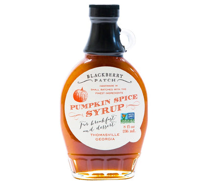 Pumpkin Spice Syrup von Blackberry Patch in der Glasflasche kaufen | Klassischer Kürbissirup | Ideal für Pancakes, Waffeln, French Toast oder Eis 