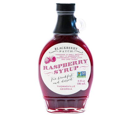 Raspberry Syrup von Blackberry Patch in der Glasflasche (236 ml) - Himbeersirup