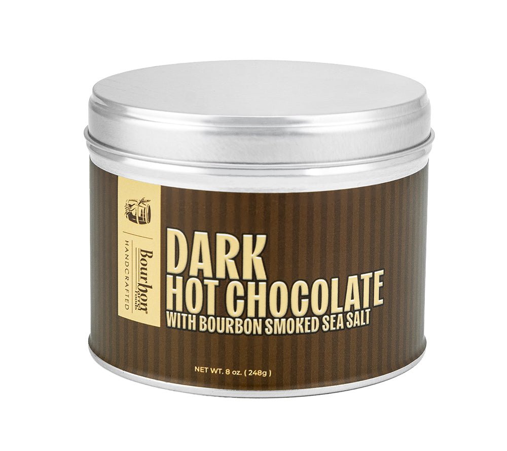 Dunkle Hot Chocolate mit Bourbon Smoked Sea Salt: intensiv, cremig & leicht rauchig. Perfekt für Getränke, Desserts und winterliche Genussmomente. Jetzt testen!