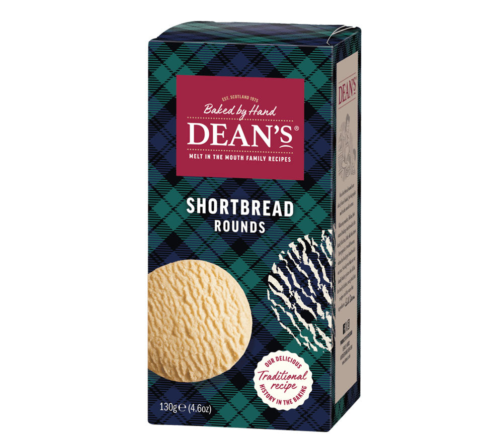 Dean's Shortbread Rounds kaufen | Handgefertigte Herz-Kekse mit reichhaltiger Butter | Ideal zu Tee oder Kaffee | EU-weiter Versand