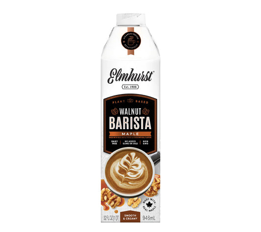 Maple Walnut Barista Edition von Elmhurst | Walnussdrink mit Ahornsirup | pflanzliche Milchalternative | Ohne Zusatzstoffe | Jetzt probieren