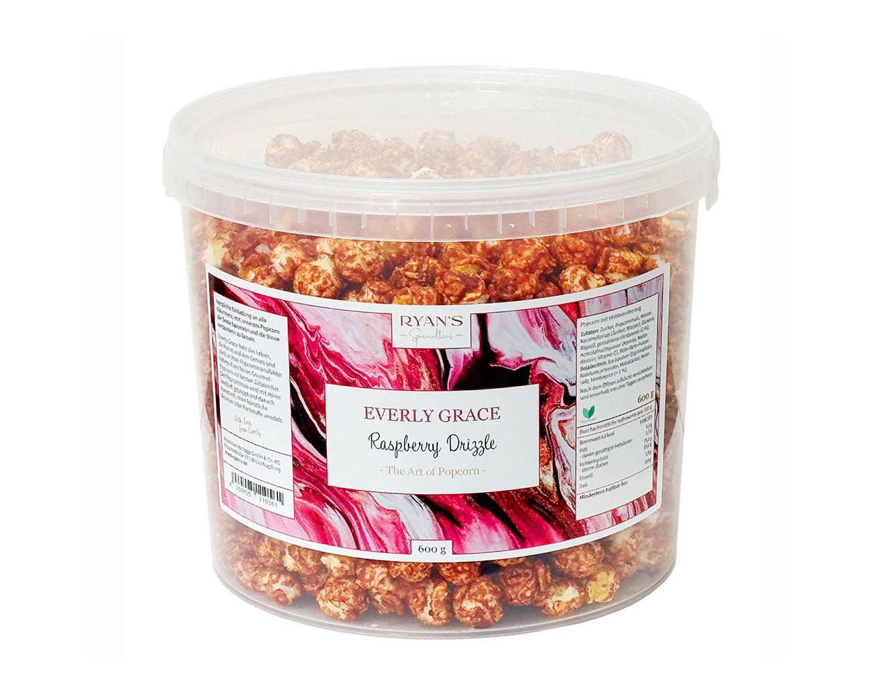 Everly Grace Raspberry Drizzle Popcorn kaufen | Knuspriges Popcorn mit fruchtiger Himbeersauce | Ideal für Naschkatzen und Filmabende