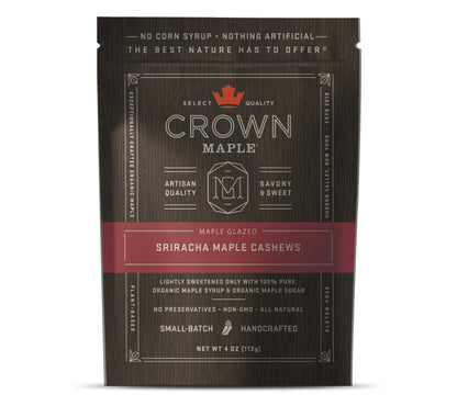 Ahorn glasierte Nüsse - Sriracha-Cashew von Crown Maple