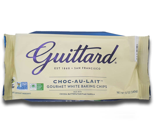 Chocolate Chips Choc-Au-Lait von Guittard kaufen | cremig-weiße Schokolade mit Vanille-Note | Ideal für Cookies, Muffins, Kuchen oder zum Naschen | EU-weiter Versand
