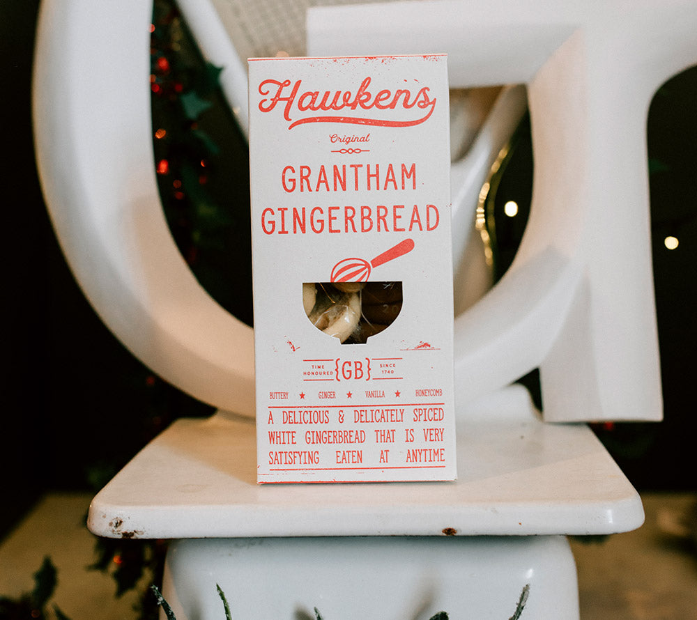 Grantham Gingerbread Cookies von Hawkens Gingerbread kaufen | köstliche-zarte, weiße Ingwerkekse ohne Sirup | Ideal zu Kaffee oder Tee 