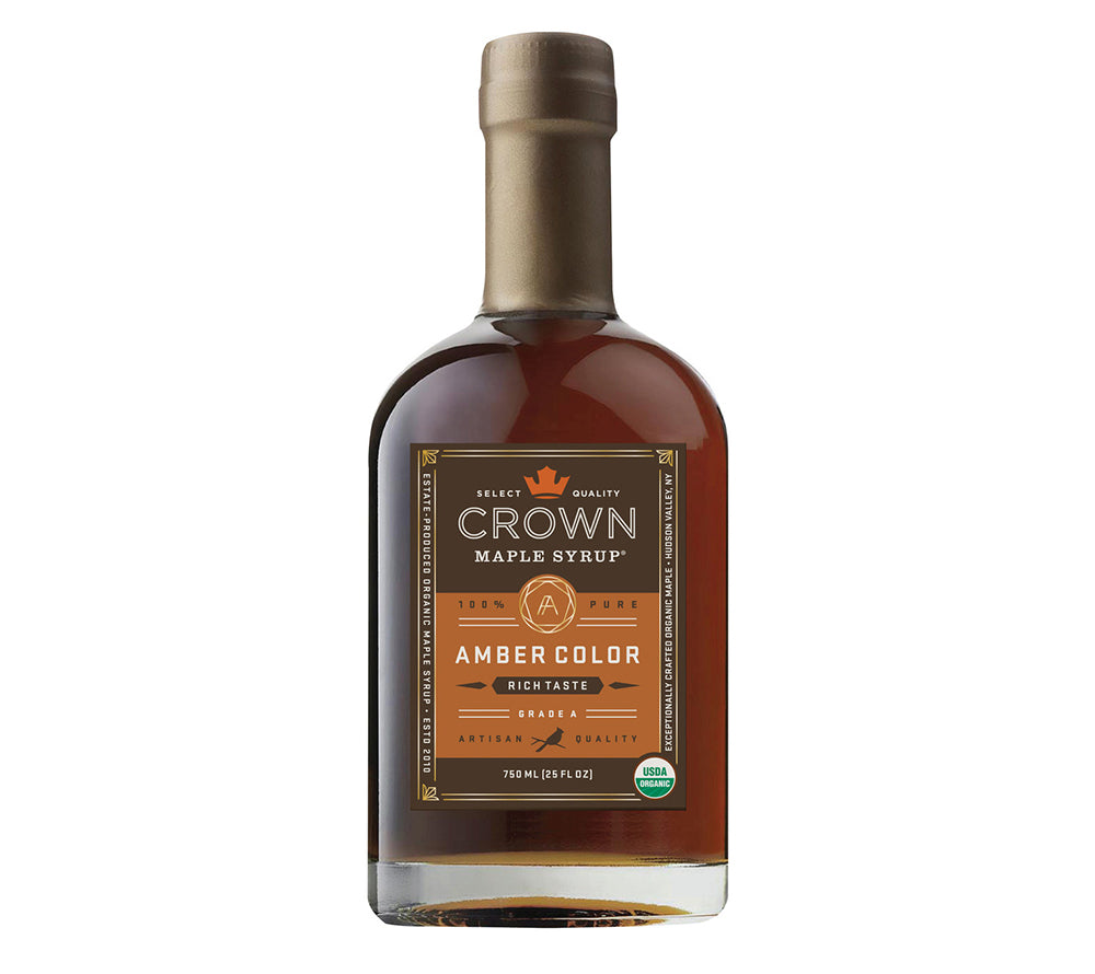 Crown Maple Ahornsirup Amber kaufen | Ahornsirup mit Noten von Lebkuchen und gerösteten Nüssen | Ideal zum Verfeinern von Desserts und Getränken