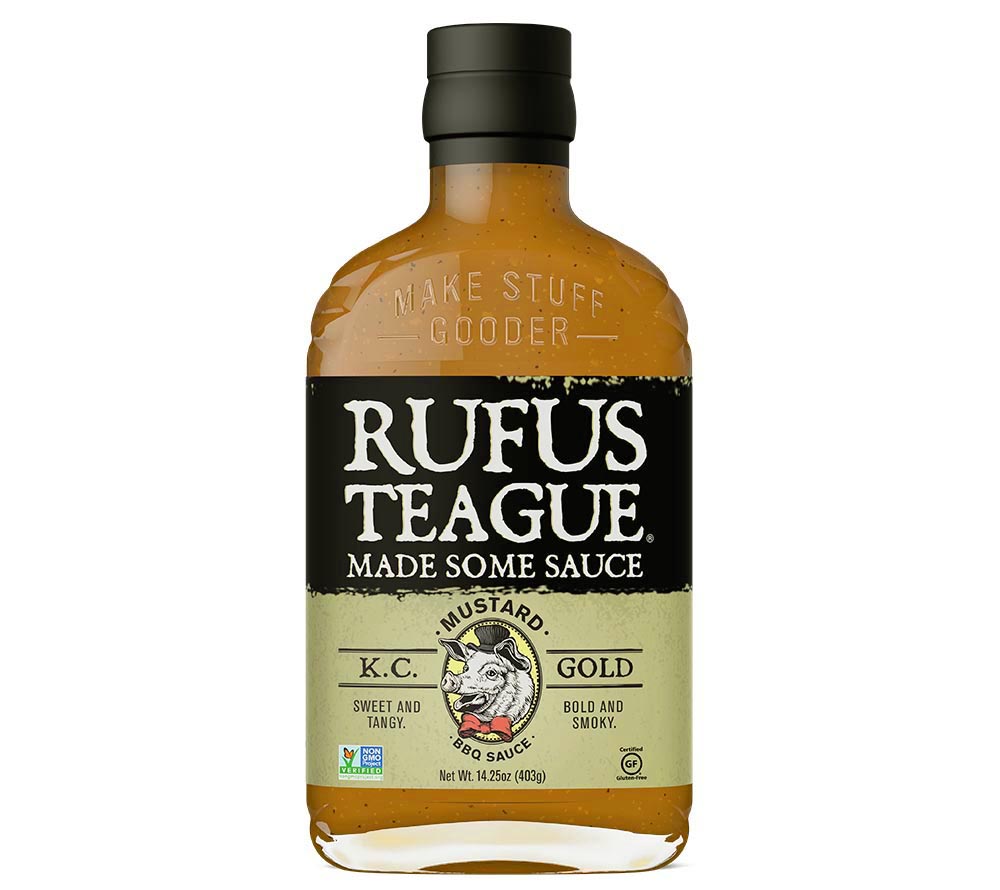 KC Gold Mustard BBQ-Sauce von Rufus Teague kaufen | intensiv-rauchige, süße Sauce mit Senf | Perfekt zu Fleisch und Gemüse