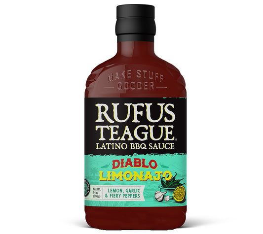 Diablo Limonajo BBQ-Sauce von Rufus Teague kaufen | lateinamerikanischer, karibischer Genuss | Zu gegrilltem Fleisch, Tacos, Nachos, Gemüse | EU-weiter Versand