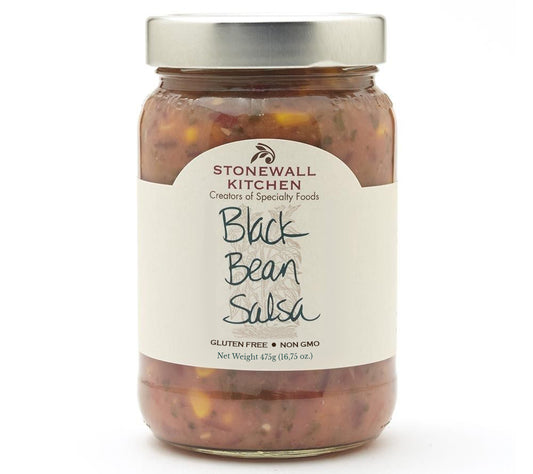 Black Bean Salsa von Stonewall Kitchen kaufen | würzig-scharfe Salsa mit schwarzen Bohnen, Mais, Japalenos | Perfekt zu Burritos oder Quesadillas | EU-weiter Versand