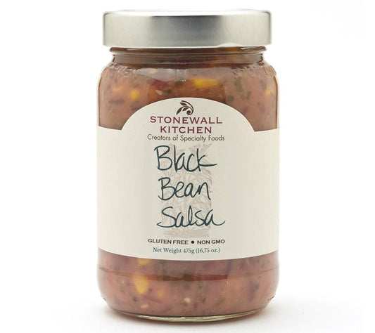 Black Bean Salsa von Stonewall Kitchen kaufen | würzig-scharfe Salsa mit schwarzen Bohnen, Mais, Japalenos | Perfekt zu Burritos oder Quesadillas