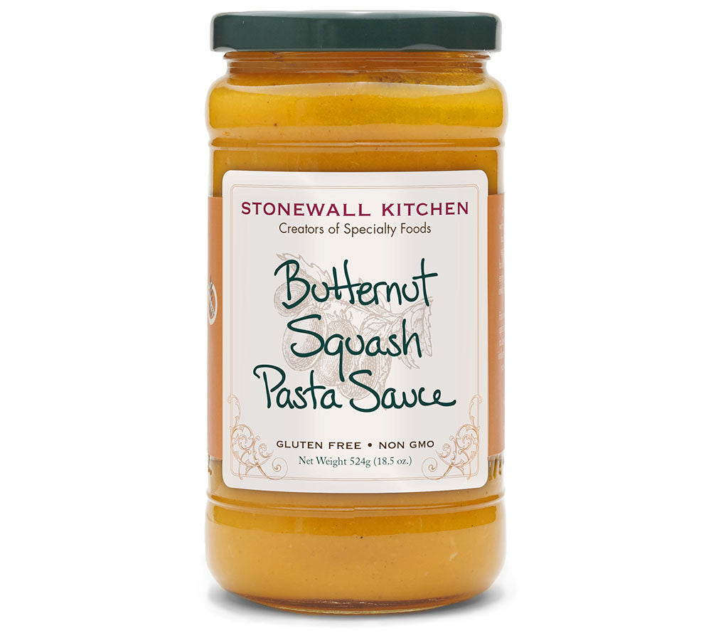 Butternut Squash Pasta Sauce von Stonewall Kitchen kaufen | herzhaft, cremige Sauce mit Kürbis, süßen Äpfeln | Ideal zu Pasta, Ravioli, als Dip 