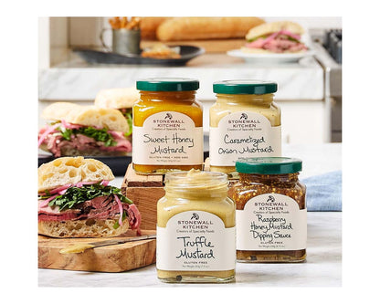 Feinster Senf von Stonewall Kitchen kaufen | würzige Senf-Kreationen | Ideal zu Sandwiches, Burger, Hotdogs 